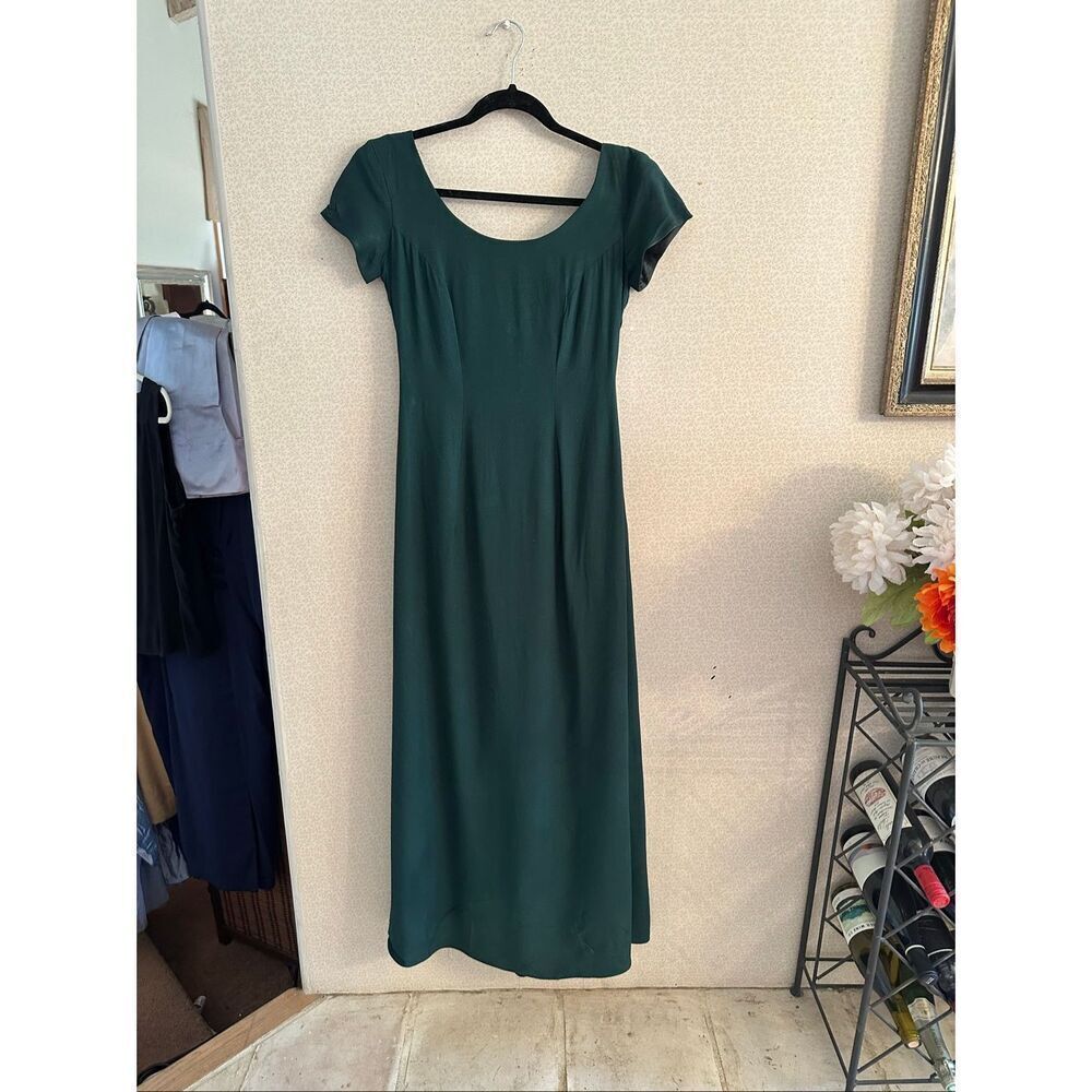 Vintage Bill Levkoff emerald green gown